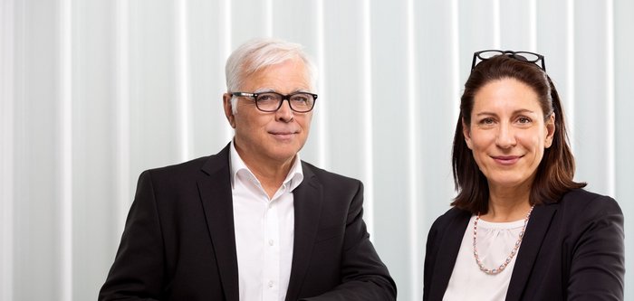 Immobilienmakler Roland Steiner und Martina Güttler 