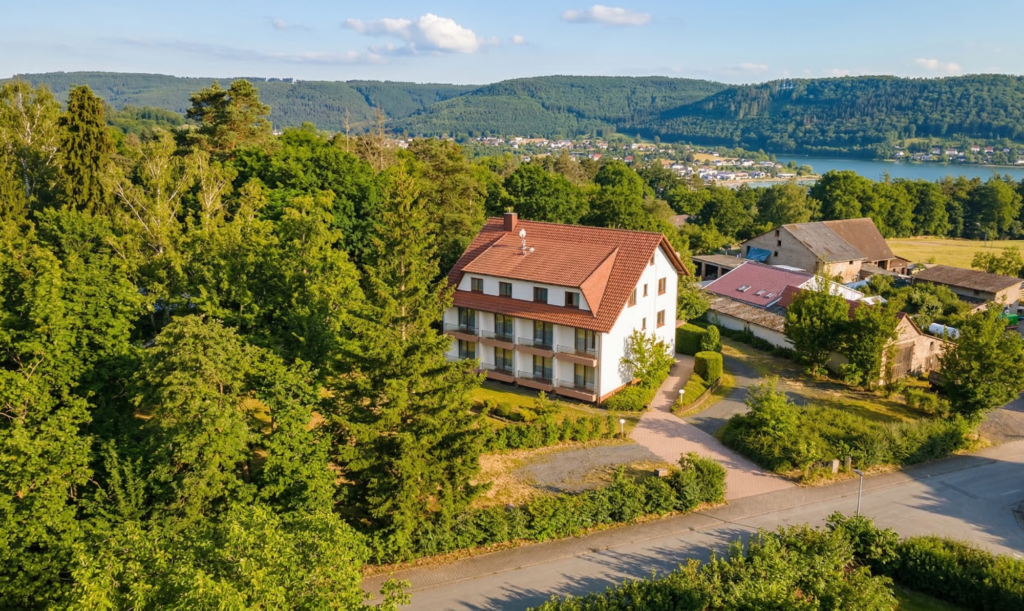 Sicht auf das Gästehaus