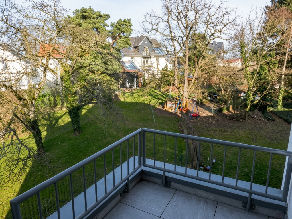Balkonblick Garten