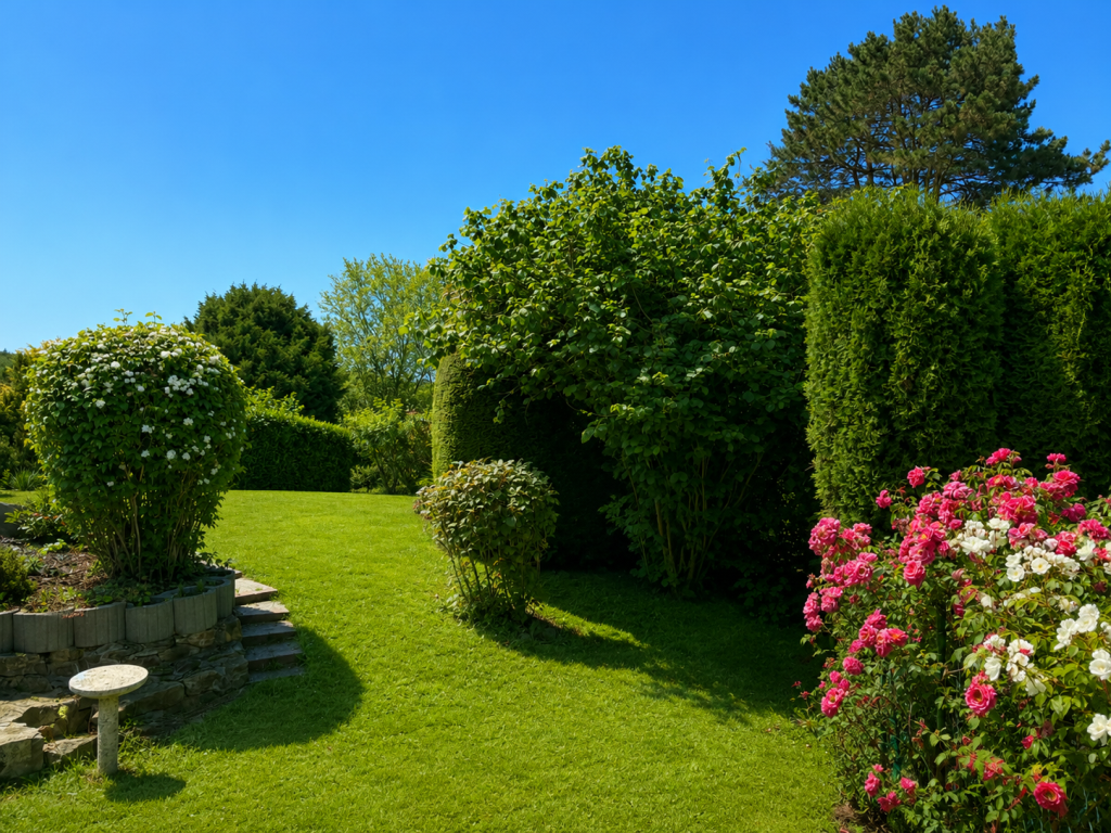 Garten seitlich